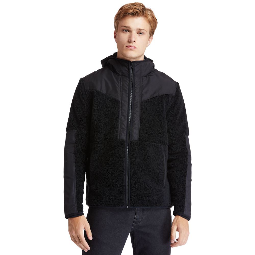 Timberland Μπουφαν Ανδρικα Μαυρα - Heritage Outdoor Heritage Ecoriginal Fleece - Greece 1430758-HY